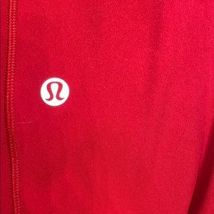 Barely worn vibrant red lulu leggings